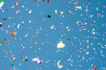 Do you celebrate what you learned? confetti, celebration