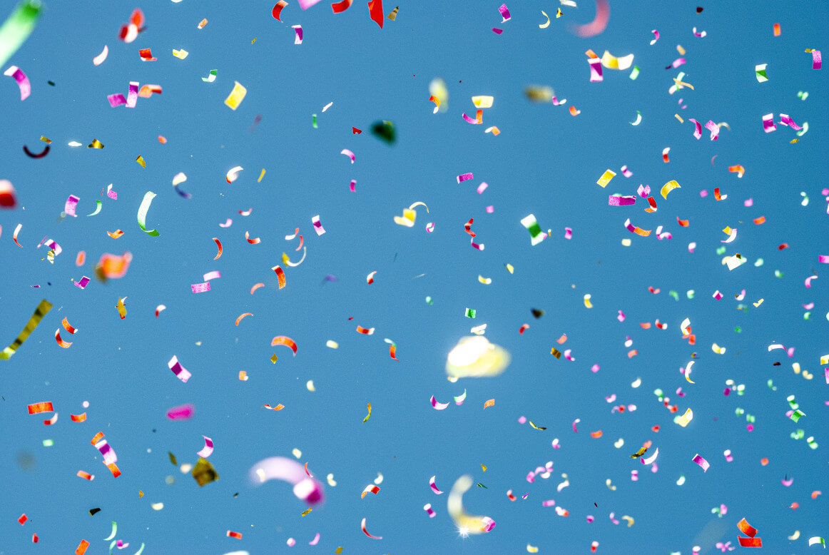 confetti, celebration